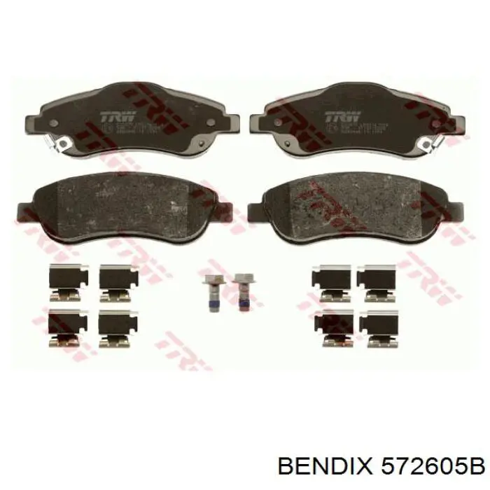572605B Jurid/Bendix Колодки передние