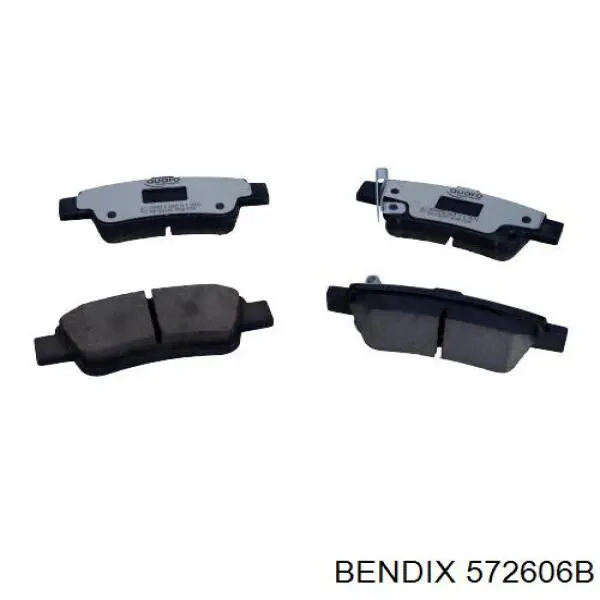 Купить 572606B Jurid/Bendix Колодки тормозные задние, дисковые