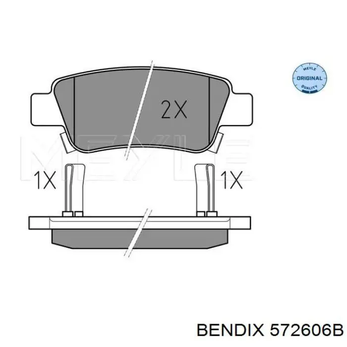 572606B Jurid/Bendix Колодки тормозные дисковые комплект