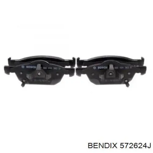 Тормозные колодки Jurid/Bendix 572624J