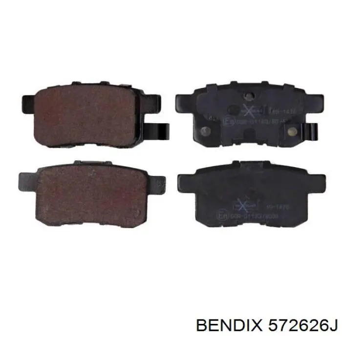 Задние тормозные колодки 572626J Jurid/Bendix