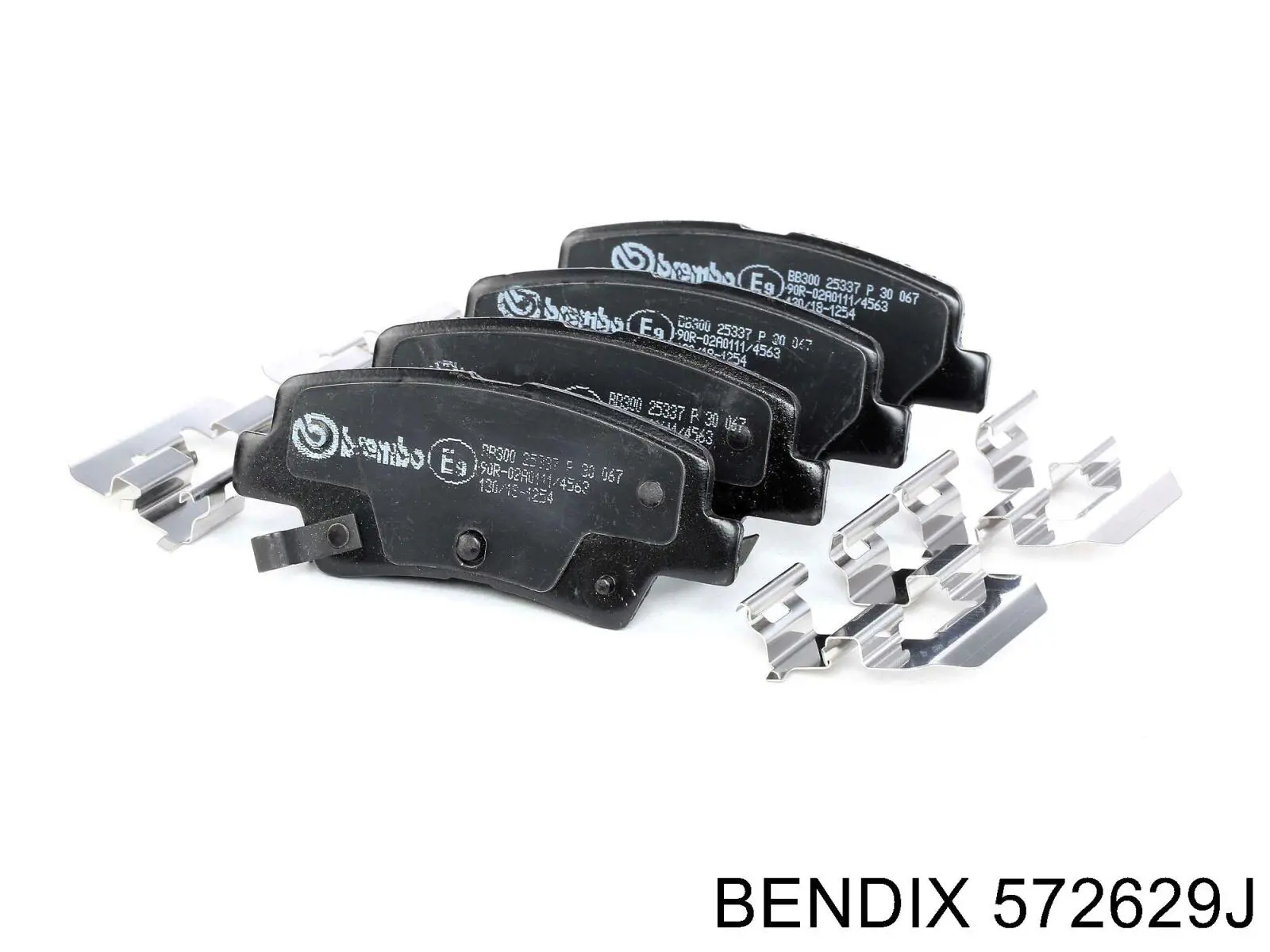 Pastillas de freno traseras 572629J Jurid/Bendix