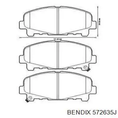 Купить 572635J Jurid/Bendix Колодки тормозные
