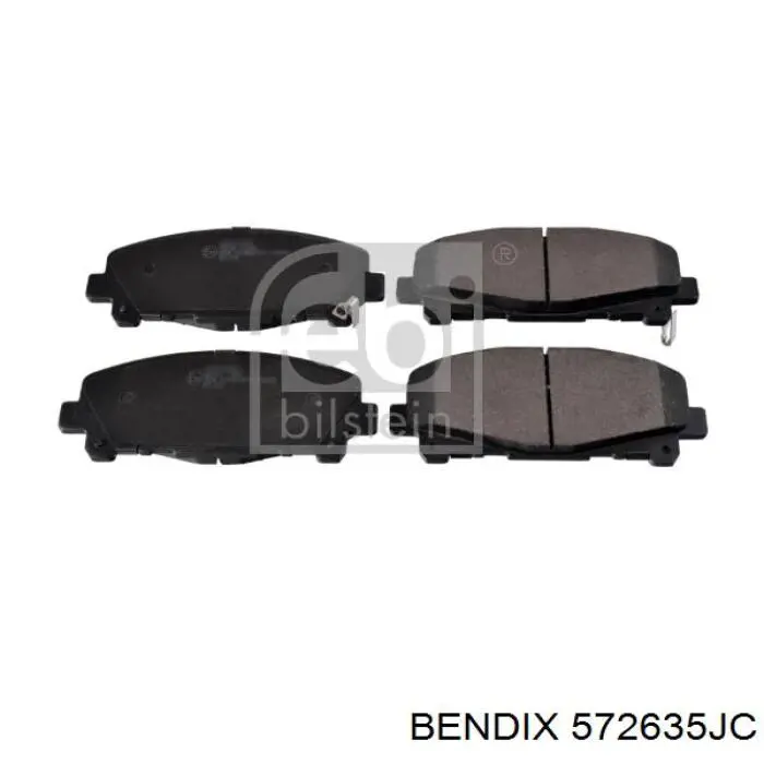 572635JC Jurid/Bendix колодки тормозные передние дисковые