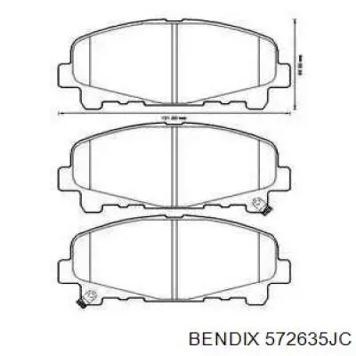 Колодки Jurid/Bendix 572635JC цена, от 19.31 USD