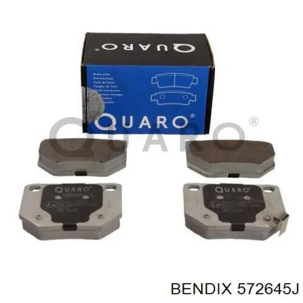 Купить 572645J Jurid/Bendix Колодки тормозные задние, дисковые