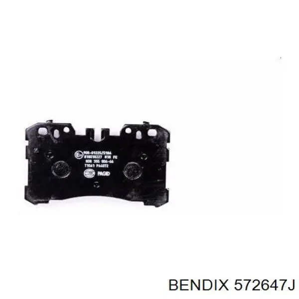 Тормозные колодки Jurid/Bendix 572647J