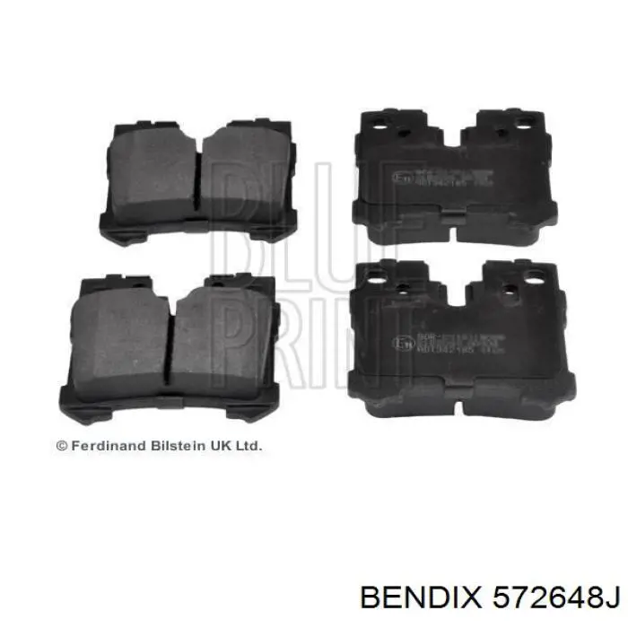 Купить 572648J Jurid/Bendix Колодки тормозные задние, дисковые