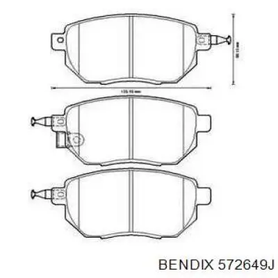 Купить 572649J Jurid/Bendix Колодки тормозные