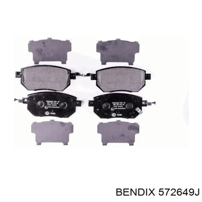 Передние тормозные колодки 572649J Jurid/Bendix