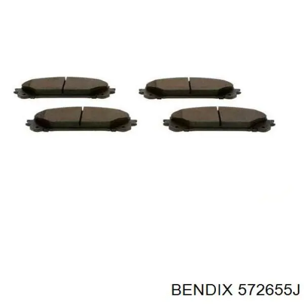 572655J Jurid/Bendix Колодки передние
