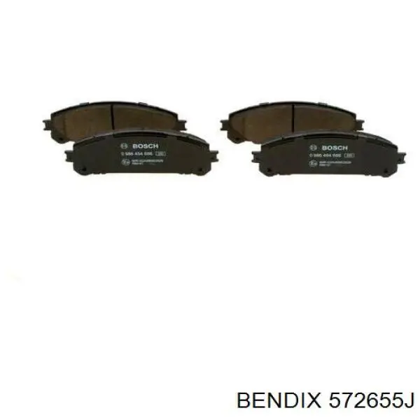 Передние тормозные колодки 572655J Jurid/Bendix