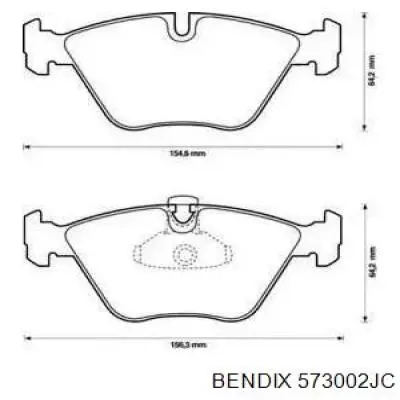 Купить 573002JC Jurid/Bendix Колодки тормозные