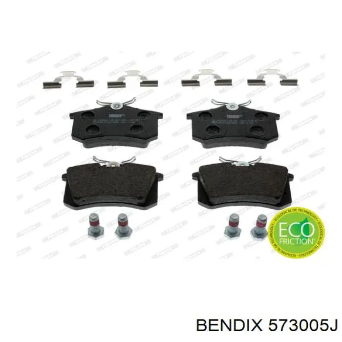Колодки дисковые  Jurid/Bendix 573005J цена, от 18.23 USD