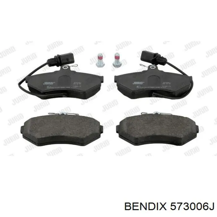 Передние тормозные колодки 573006J Jurid/Bendix