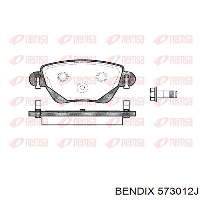 Задние дисковые колодки Jurid/Bendix 573012J