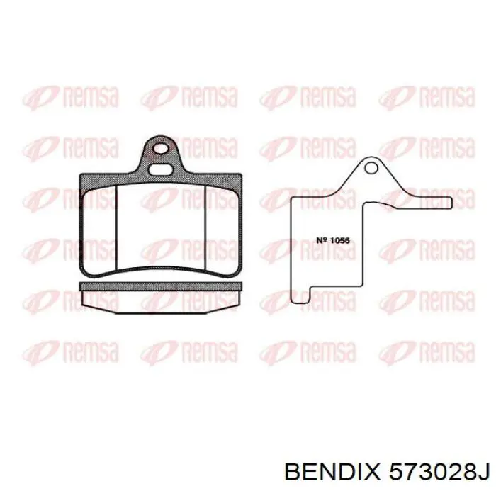 573028J Jurid/Bendix Колодки тормозные дисковые комплект