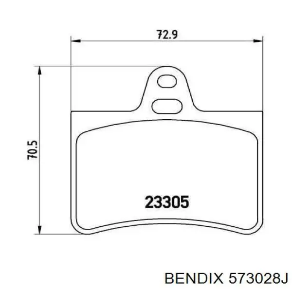 Колодки дисковые  Jurid/Bendix 573028J цена, от 19.71 USD