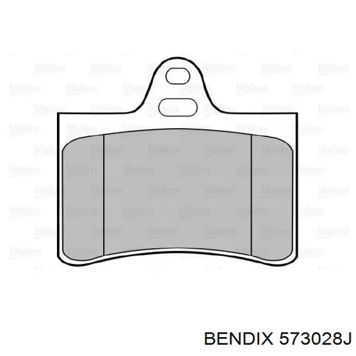Задние тормозные колодки 573028J Jurid/Bendix