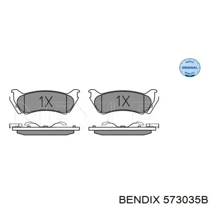 Колодки дисковые  Jurid/Bendix 573035B цена, от 29.42 USD