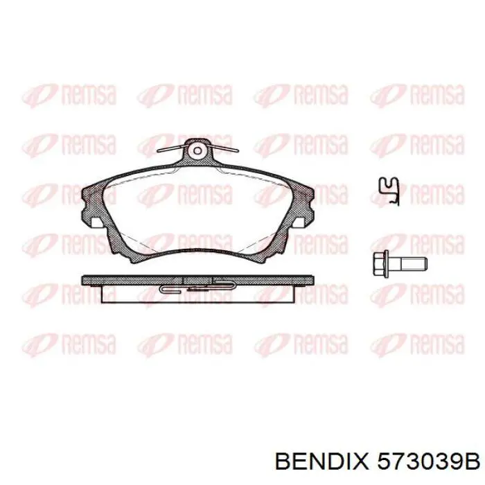 Купить 573039B Jurid/Bendix Колодки тормозные