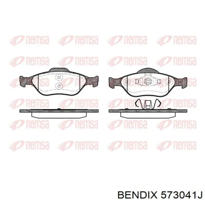 Тормозные колодки Jurid/Bendix 573041J