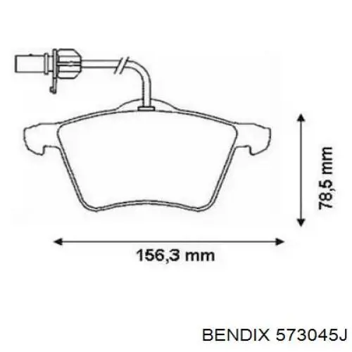 Купить 573045J Jurid/Bendix Колодки тормозные