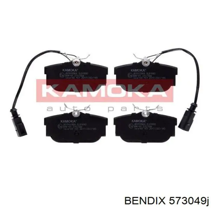 Колодки тормозные задние дисковые BENDIX 573049J