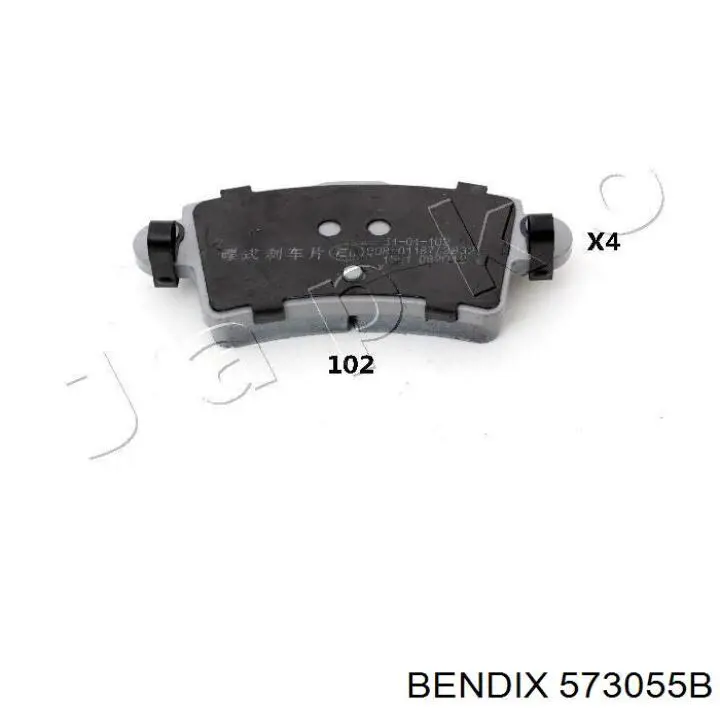 573055B Jurid/Bendix Колодки тормозные дисковые комплект