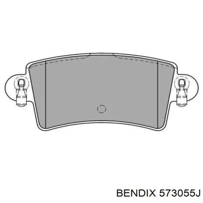 Задние дисковые колодки Jurid/Bendix 573055J
