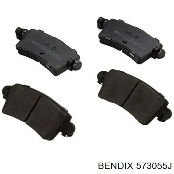 573055J Jurid/Bendix Колодки тормозные дисковые комплект