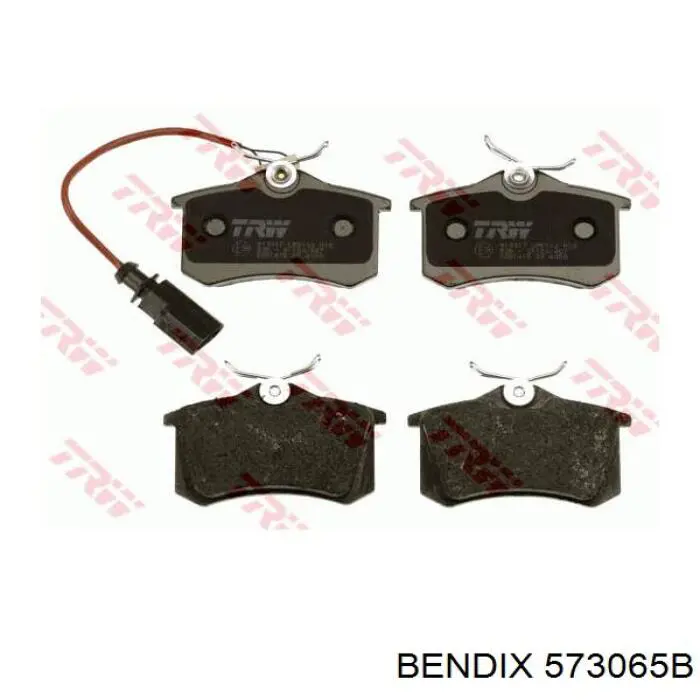 Купить 573065B Jurid/Bendix Колодки тормозные задние, дисковые