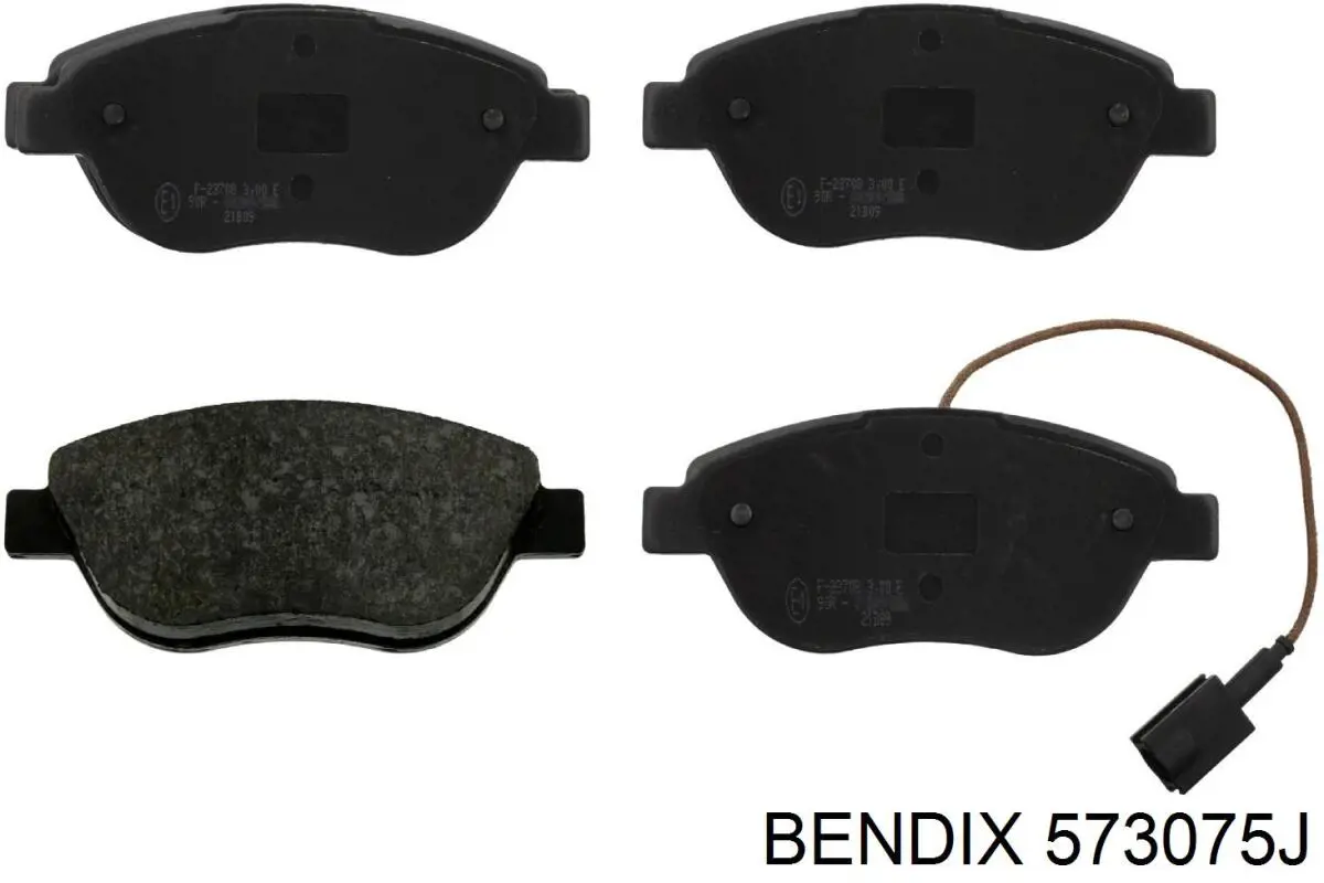 Передние тормозные колодки 573075J Jurid/Bendix