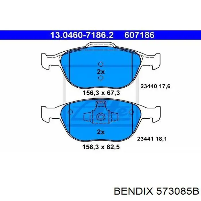 Колодки Jurid/Bendix 573085B цена, от 24.74 USD