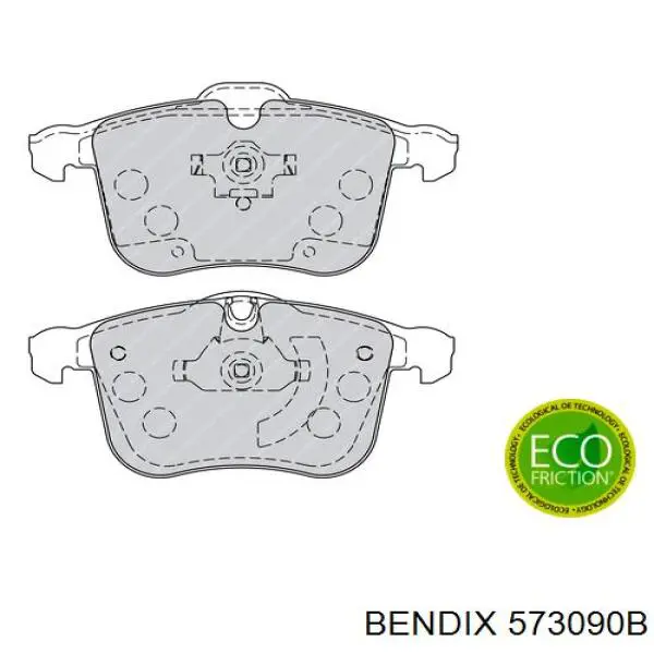 573090B Jurid/Bendix Колодки передние