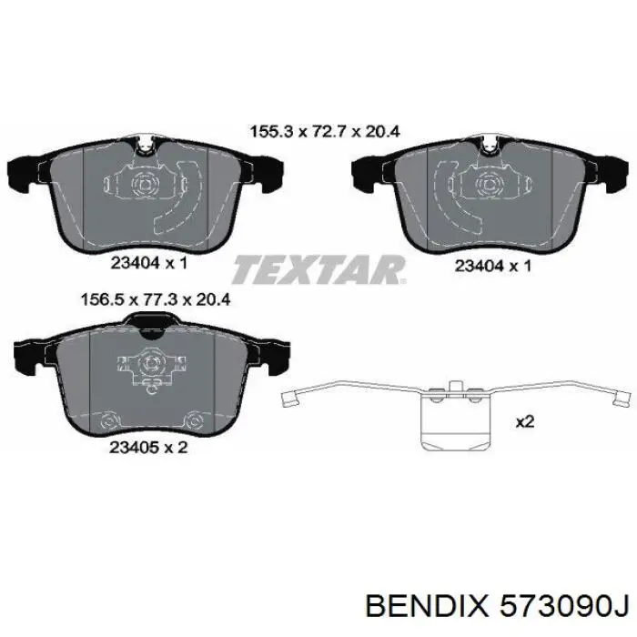 Колодки Jurid/Bendix 573090J цена, от 48.43 USD