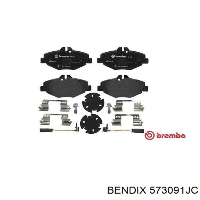 Колодки Jurid/Bendix 573091JC цена, от 34.81 USD