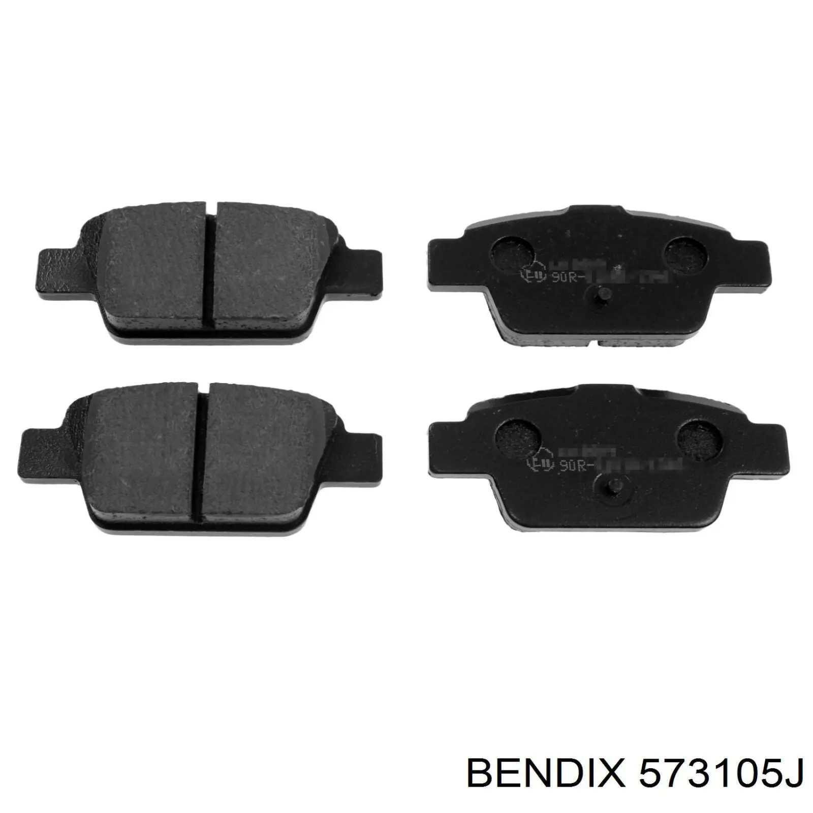 Pastillas de freno traseras 573105J Jurid/Bendix