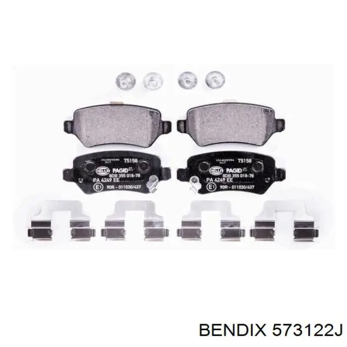 Колодки дисковые  Jurid/Bendix 573122J цена, от 21.98 USD