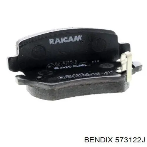 Купить 573122J Jurid/Bendix Колодки тормозные задние, дисковые
