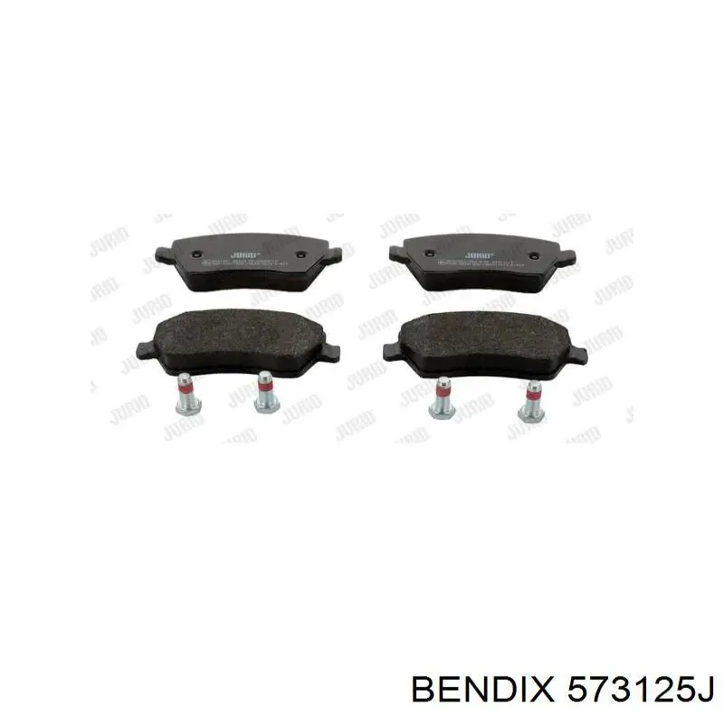 Колодки тормозные передние дисковые BENDIX 573125J