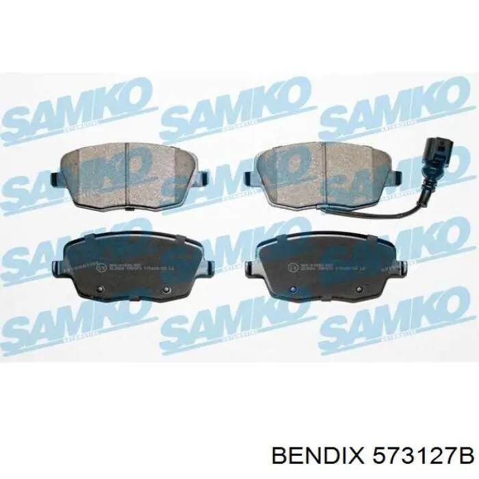 Передние тормозные колодки 573127B Jurid/Bendix