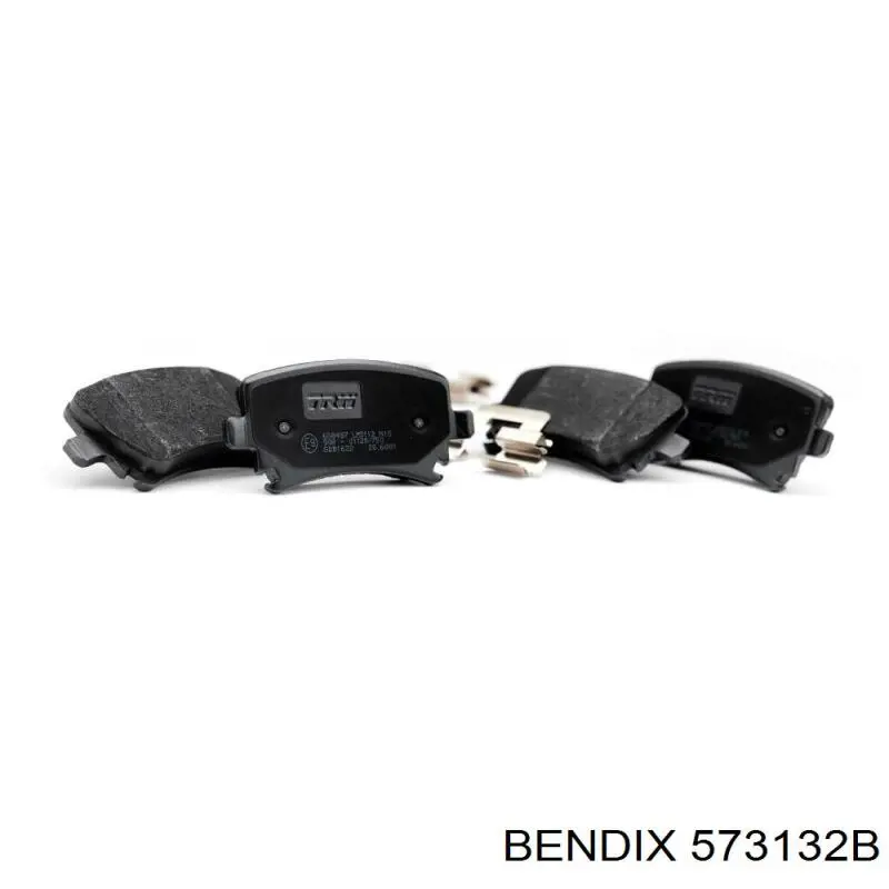 Передние тормозные колодки 573132B Jurid/Bendix