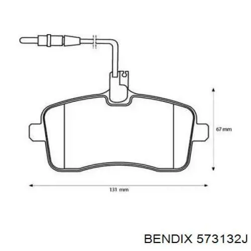 Купить 573382J Jurid/Bendix Колодки тормозные