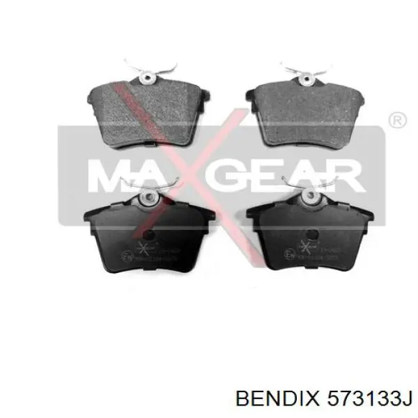 573133J Jurid/Bendix Колодки тормозные дисковые комплект