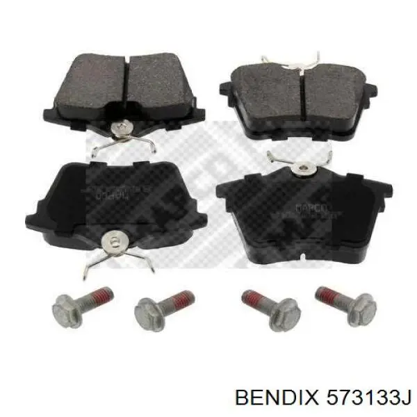 Задние тормозные колодки 573133J Jurid/Bendix