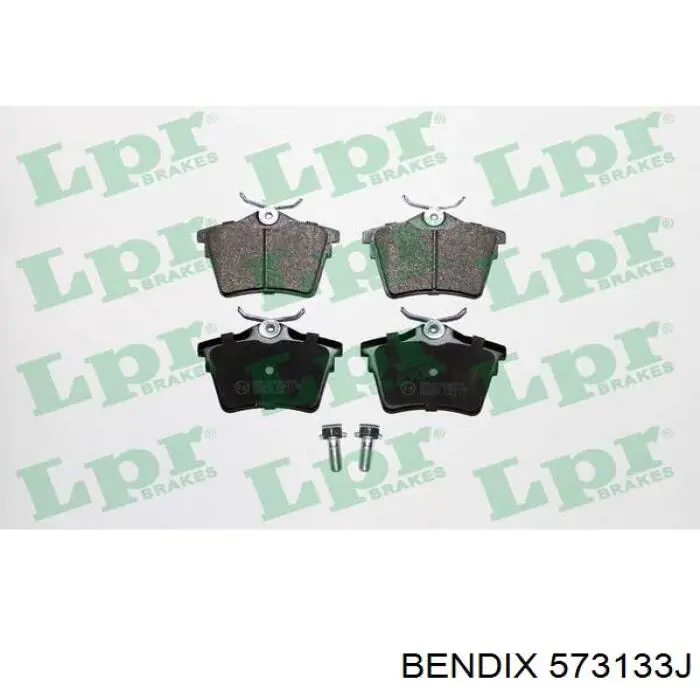 Задние дисковые колодки Jurid/Bendix 573133J