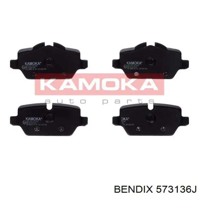 Задние дисковые колодки Jurid/Bendix 573136J