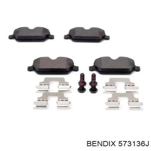 Колодки дисковые  Jurid/Bendix 573136J цена, от 24.25 USD