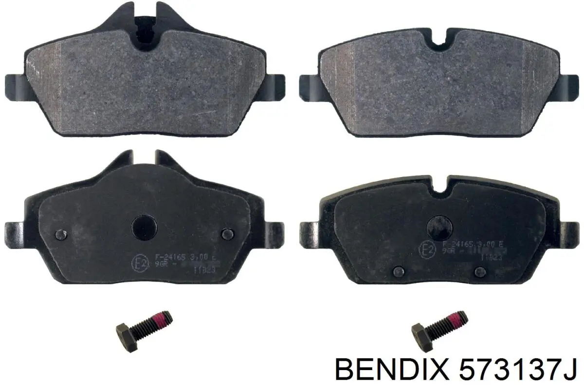 Передние тормозные колодки 573137J Jurid/Bendix